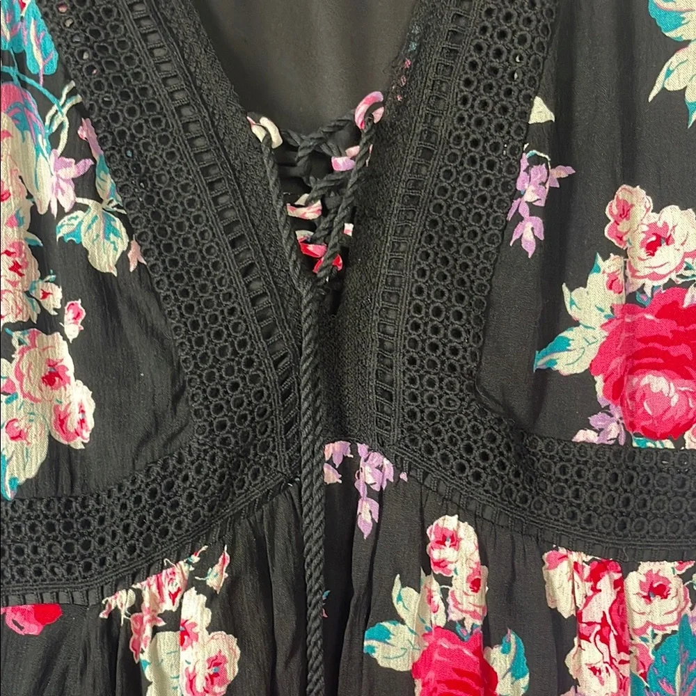 Torrid 3X plus NWT floral flutter sleeve dress whimsygoth fairy cottage